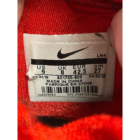 Nike LeBron 15 Low Mens University Red Basketball Shoes 2018 Size‎ 9 - Picture 6 of 7